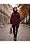 Openwork Geometric Patterned Shoulder Shawl, Knitwear Shawl, Cape Shawl, Poncho - 2