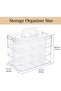 Cookie Cutter Organizer, 3 Tier Baking Storage Box with Transparent Dustproof Lid, 12 Adjustable Com - 2