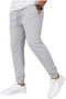 Set of 3 Unisex Ribbed Sweatpants Regular Black Gray Navy Blue Color Sports Sweatpants - 6