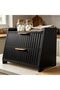 Large Bread Box for Kitchen Counter, Double Layer Wooden Bread Storage Container with Top Shelf, Cou