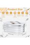 4-Layer Food Storage Container with Lids – Stackable, Airtight Cookie & Dumpling Carrier for Fridge, - 2