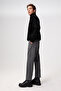 Floki Men's Woven Comfortable Cut Gray Trousers with Elastic Waist and Laces - 5