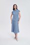 Blouse with Short Sleeves, Button Front - 3