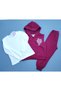 Girls' 3-Piece Set - Hooded Pocket Sweatshirt, Long Sleeve T-Shirt, and Sweatpants (Ages 2-6) - 5