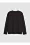 Özmarka New Season Black Crew Neck Men's Sweatshirt - 2