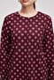 Women's Patterned Long-Sleeve Blouse - 4