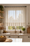 Linen Sheer Tulle Curtain Compatible with Curtain Rod and Rustic - Modern and Natural Style - 3