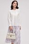 Lace Patterned Blouse with Long Sleeves - 4