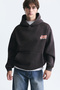 Oversize Washed Hooded Sweatshirt - 6