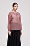 Women's Patterned Long-Sleeve Blouse - 3