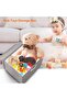 Uoexziyi Storage Bins with Lids,Large Collapsible Foldable Linen Fabric Storage Boxes with Two Handl - 3