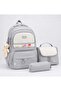 Korean Style Quality Nutrition and Pencil Box Set School Bag
