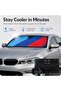 240T Double-Layer Car Windshield Sun Shade, Foldable UV Blocker - 2