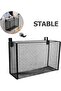 Hanging File Organizer Rack for Office Desk, Detachable Hook Basket for Cubicle Panel, Work Space Storage Rack Mounts U - 4