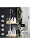 Over The Shower Door Caddy with Hooks and Storage Basket Rust Proof Hanging Shower Organizer and Pan - 2