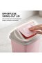 Durable Plastic 20-Liter Trash Can with Swing Lid,Versatile Waste Bin for,Bathroom,Office-Pink - 4