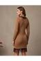 Knitted Detailed Tasseled Knitwear Dress - 4