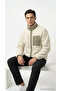 Men's Fleece Jacket with Zipper, Stand-Up Collar, Pockets, Plush Texture, Casual Comfortable Winter Model - 5