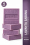 Lavender Soap 4-Pack 4 X 120 g Lavender Olive Oil Glycerin Hand and Body Soap