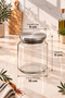 Prestige 12-Piece 500 ml Metal Vacuum Lid Glass Spice Jar Set – with Label Gift - 4