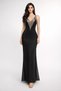 Long Satin Fitted Dress with Thin Straps - 2
