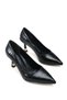 Vega Alba Women's Pointed Toe Heeled Shoes 00122237 Black Crocodile - 3