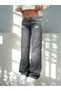 Women's Distressed Low-Rise Wide-Leg Denim Pants - 5