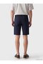 Lcwaikiki Classic Navy Blue Slim Fit Gabardine Men's Shorts - 3