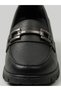25075610K Genuine Leather Orthopedic Women's Daily Loafer Shoes with Metal Accessories - 5