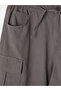 Xside Anthracite Men's Cargo Shorts with Elastic Waist - 7