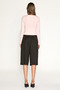 Nerano Women's Lace Front Buttoned Long Sleeve Pink Blouse - 5