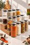Prestige 12-Piece 1300 ml Metal Vacuum Lid Glass Jar Set – Leak-Proof, with Label Gift