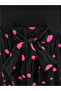 Plus Size V-Neck Polka Dot Belted Pocket Short Sleeve Women's Dress - 4