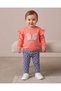 Baby Girl Butterfly and Flower Printed Seasonal 6-9-12-18-24 Months Baby Girl Tights Set - 2