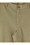 Southblue Khaki Regular Fit Linen Blend Men's Shorts - 7