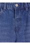 Gencc Quality Lcw Kids Indigo Denim Straight Baggy Fit Elastic Waist Wide Leg Boys' Jean Pants - 4