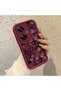 Realme C55 Compatible Dark Background Red Rose Printed Case, Non-Fading Permanent Clear Pattern - 2