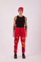 Men's Red Graffiti Patterned Jogger - 2
