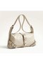 Cream-Colored Women's Clutch Bag and Shoulder Bag with a Soft Leather-Look Interior CANEDR08 - 4