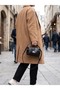 Mini Soft Leather Look Gold Lock Detailed Crossbody Women's Bag - 6