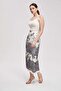 Women's Midi Patterned Skirt - 3