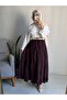 Women's Skirt Long Lined Crinkled Skirt - 2