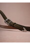 100% Genuine Suede Leather Thin Tin-Coated Buckle Belt 3 cm - 4
