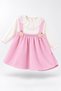 Baby Girl Dress Set Lace Collar Floral Detailed Suspender Skirt Dress Long Sleeve 6 9 12 18 24 Months - 5