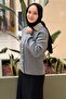 Knitwear Cardigan with Pearl Embellished Collar and Pearl Buttons - 2
