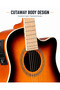 Acoustic Electric Guitar with Gig Bag - 4