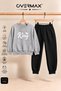 King Printed Kids' Tracksuit Set – Hoodless Sweatshirt & Sweatpants