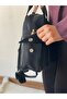 Women's Backpack with Side and Front Pocket Details - 4