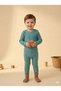 Baby Boy 100% Cotton Long Sleeve Snap Fastener Bodysuit and Pants 2-Piece Set