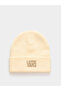 Stretch Logo Tall Cuff Beanie Unisex Beige Beanie